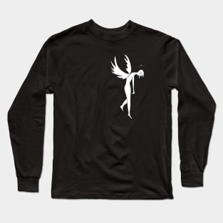 an angel who is tired Long Sleeve T-Shirt